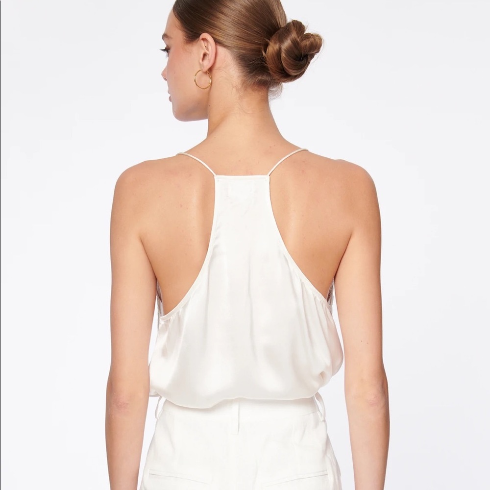 NWT Cami nyc RACER CHARMEUSE CAMI WHITE - Picture 3 of 7
